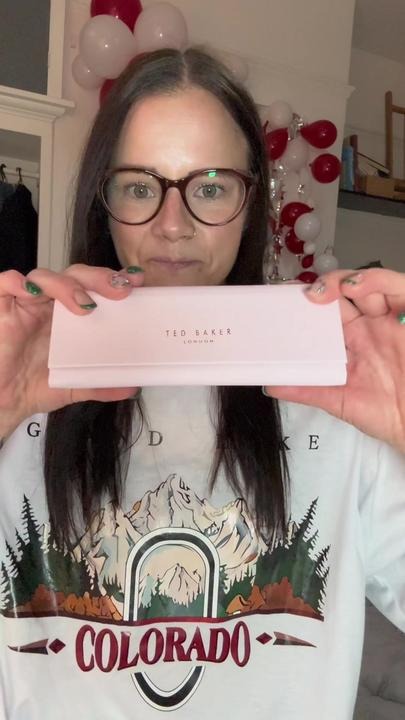 Customer showing glasses