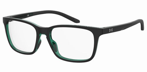Under Armour 5056 - Black & Green prescription glasses front left view