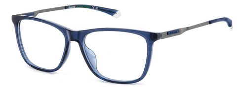 POLAROID D549 - Crystal Blue prescription glasses front left view