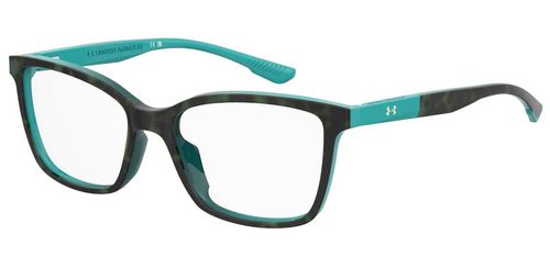 Under Armour 5093 - Havana & Turquoise prescription glasses front left view