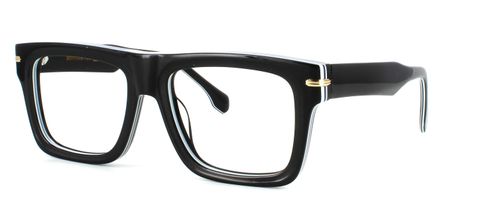 Bowyer & Finch Augustus - Black prescription glasses front left view