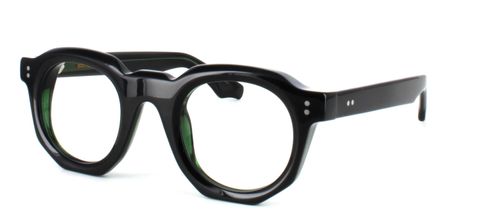 Bowyer & Finch Nero - Black prescription glasses front left view
