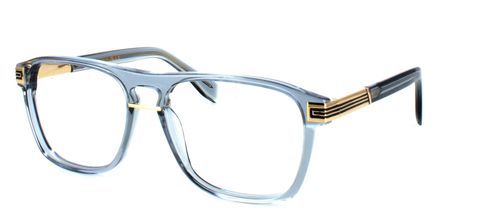 Bowyer & Finch Octavius - Crystal Grey & Gold prescription glasses front left view