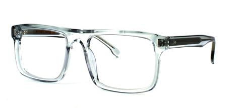 Bowyer & Finch Commodus - Clear Crystal prescription glasses front left view