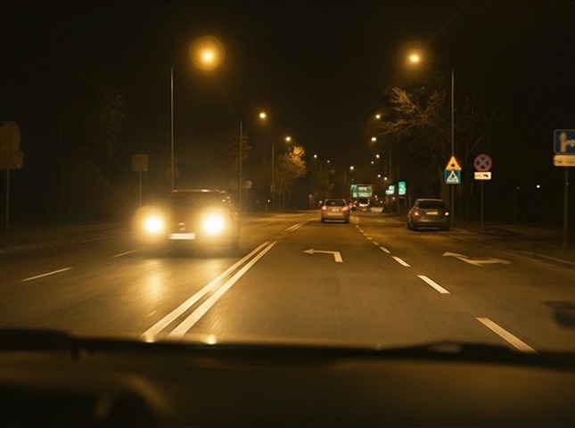 Road view with NightDrive lenses