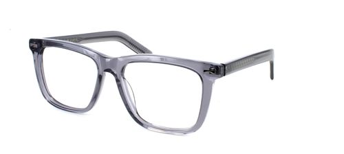 Edward Scotts Warhol - Crystal Grey prescription glasses front left view