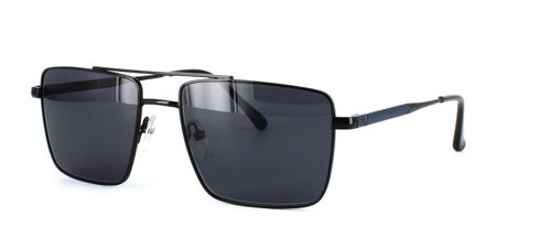 Bourbon - Prescription Sunglasses - Black front left view