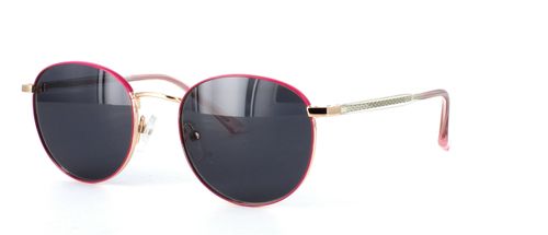 Pisces - Prescription Sunglasses - Pink & Gold front left view