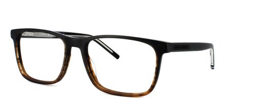 Tommy Hilfiger - 1945 - Black & Brown prescription glasses front left view