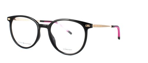 Tommy Hilfiger - 2020 - Black prescription glasses front left view