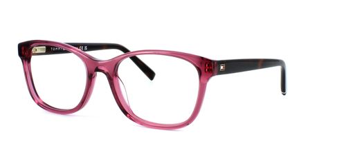 Tommy Hilfiger - 2229 - Burgundy prescription glasses front left view