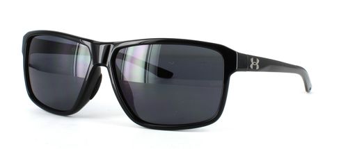 Gent's black prescription sports sunglasses priced to include single vision tinted lenses for active lifestyles - image view 1