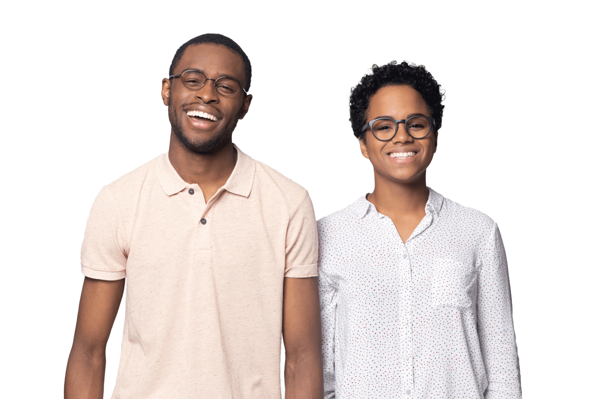 Woman wearing glasses