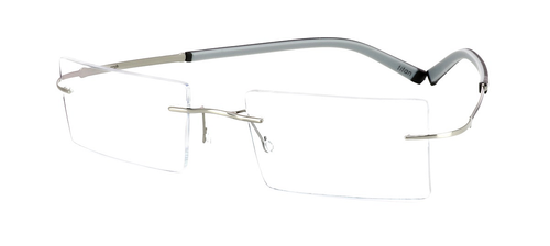 Marchena - Silver & Grey - Titanium prescription glasses front left view