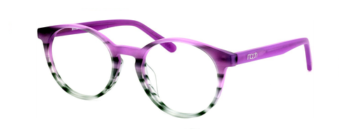 Ludlow - Purple Stripe prescription glasses front left view