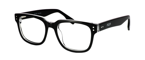 Yarwell - Black prescription glasses front left view