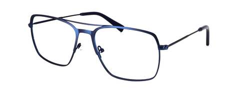 Yeoford - Blue prescription glasses front left view