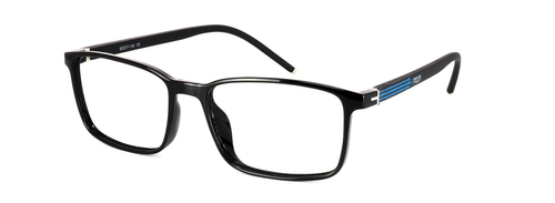 Talaton - Black & Blue prescription glasses front left view