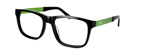 Yazor - Black & Green prescription glasses front left view