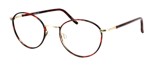 Portofino - Tortoise & Gold prescription glasses front left view
