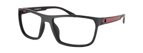 G2 Sport 4 - Black & Red prescription glasses front left view