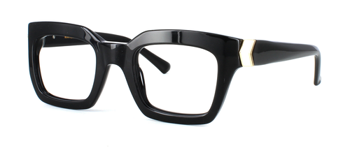 Bowyer & Finch Citrine - Black prescription glasses front left view