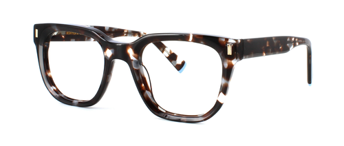 Bowyer & Finch Topaz - Mottled Brown prescription glasses front left view
