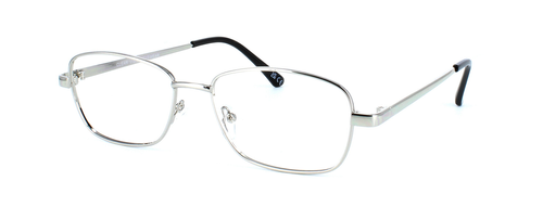 Heather - Silver prescription glasses front left view