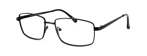 Ventry in Black prescription glasses front left view