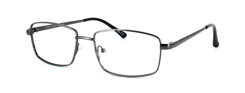 Ventry in Gunmetal prescription glasses front left view