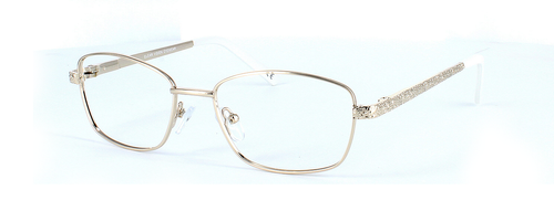 Sophia - Gold prescription glasses front left view