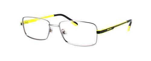 DIESEL 5047 - Matt Silver prescription glasses front left view