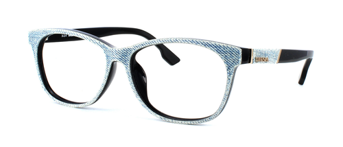 DIESEL - 5144 - Blue Denim & Black prescription glasses front left view