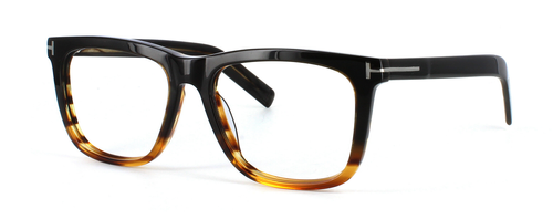 Edward Scotts Courbet - 2-Tone Brown prescription glasses front left view