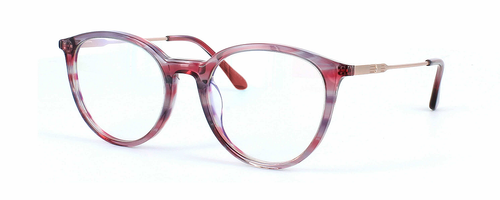 Edward Scotts - Plath - Burgundy prescription glasses front left view