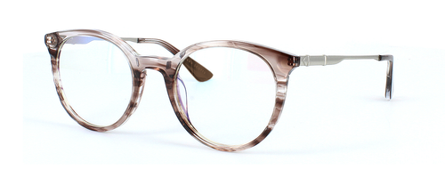 Edward Scotts - Barrett - Brown prescription glasses front left view