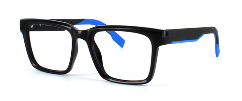 Edward Scotts - Brendan - Black prescription glasses front left view
