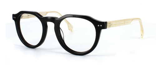 Edward Scotts Brandy prescription glasses front left view