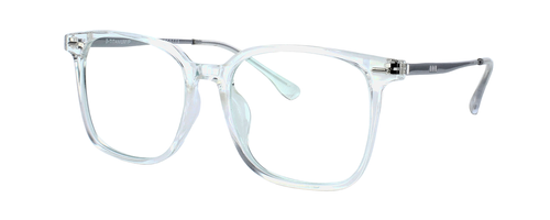 Edward Scotts Shelly - Clear Crystal prescription glasses  front left view