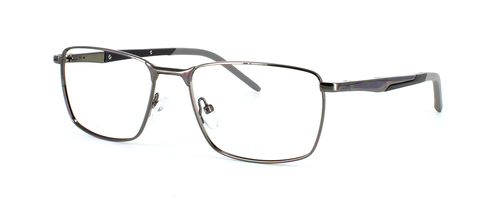 Millsy in Gunmetal prescription glasses front left view