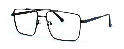 Bourbon - Black prescription glasses front left view