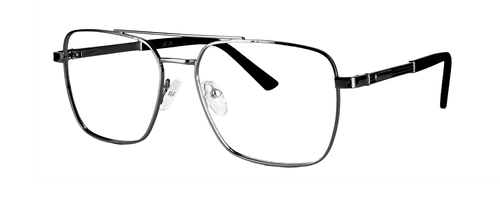 Poker - Gunmetal prescription glasses front left view
