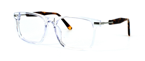Adderly - Clear Crystal prescription glasses front left view