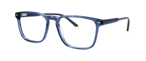 Otter - Crystal Blue prescription glasses front left view