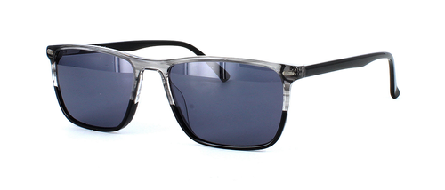 Kenilworth - Stripe Crystal Grey - Sunglasses front left view