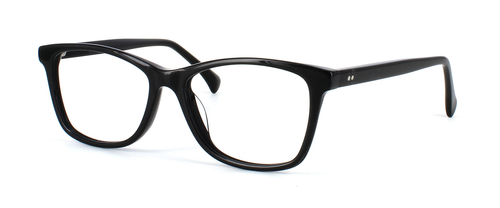 Sonti - Shiny Black prescription glasses front left view