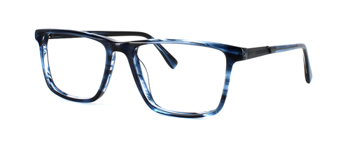 Rathbone - Blue Smoke prescription glasses front left view