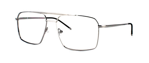 Tipton - Light Gunmetal prescription glasses front left view