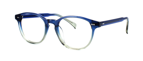 Edward Scotts - Dahlia - Blue prescription glasses front left view