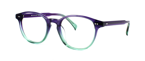 Edward Scotts - Dahlia - Crystal Purple prescription glasses front left view